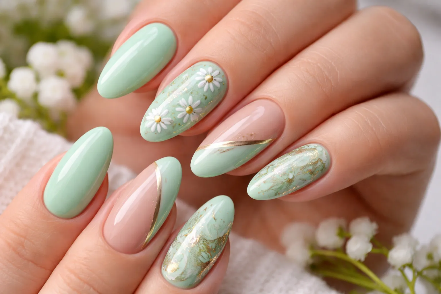 Nail art design examples at LacquerLove — floral, geometric, minimalist styles